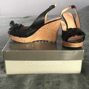 Cute Covington black wedges